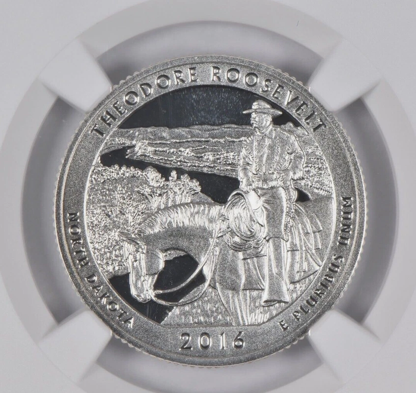:2016 S S25C THEODORE ROOSEVELT NORTH DAKOTA ATB NGC PF 70 UCAM RARE R5 TOP POP - Image 3 of 4