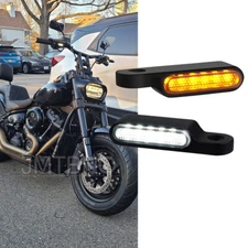 LED Motorcycle Turn Signals Handlebar Light For Harley Fat Bob Sportster 1200