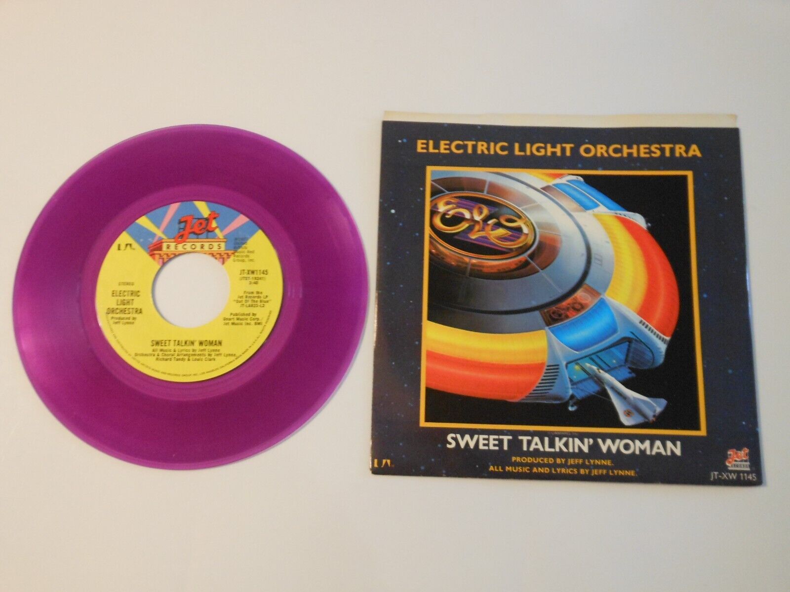 1977 Electric Light Orchestra Fire on high/ Sweet talkin women 45 record