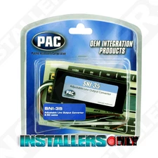 PAC SNI-35 Line Level Adapter Hi To Low 2 Channel Speaker To RCA Converter