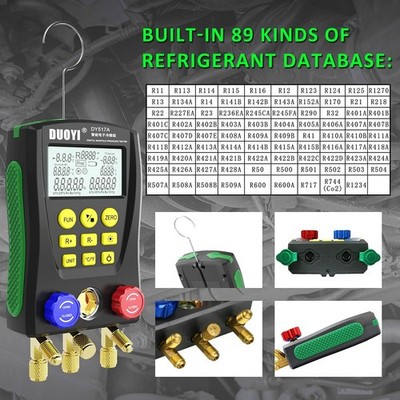 Digital Klimaanlage Manometer Vakuum Tester R134a R22 R12 R502
