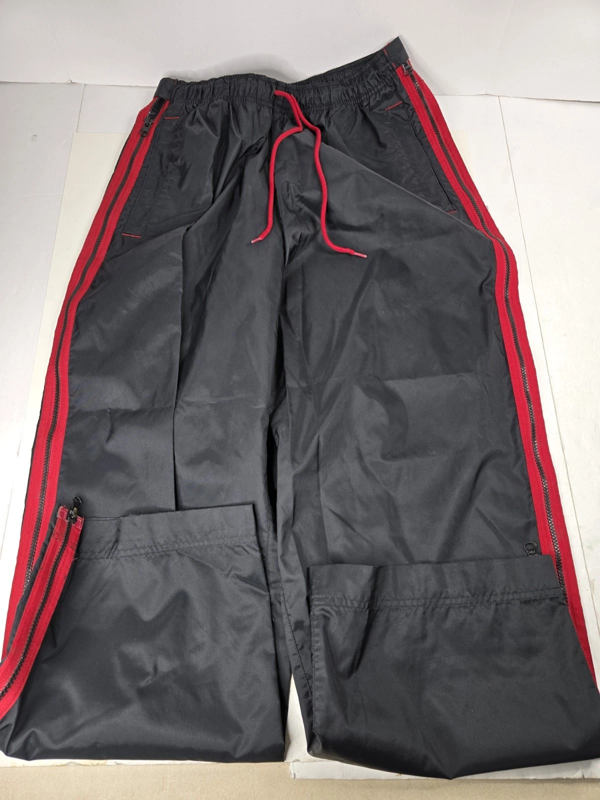 Nike Pants Mens L Black Windbreaker Track Gym Athletic Joggers Vintage 90s VTG