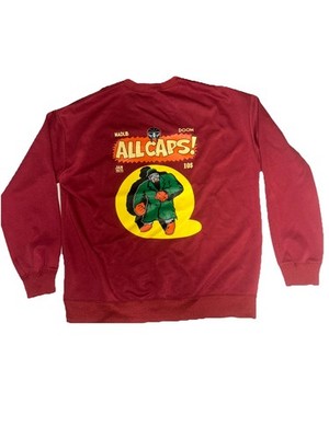 Madvillain All Caps Crewneck Sweatshirt Men s 4XL MF Doom Madlib Stones Throw