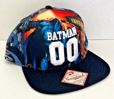 DC Comics SUPERMAN Bioworld Allover Sublimated Scenes Design Adj Snapback Hat