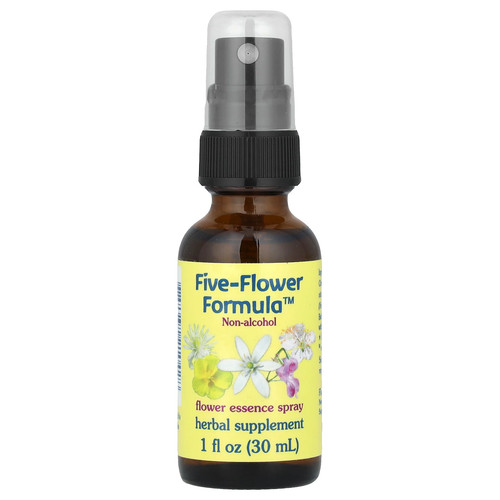 Flower Essence Services Five-Flower Formula Flower Essence Spray Alcohol-Free,