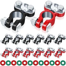 Car Battery Terminals Connectors Zinc Plated Top Post Anti Corrosion Washers  16