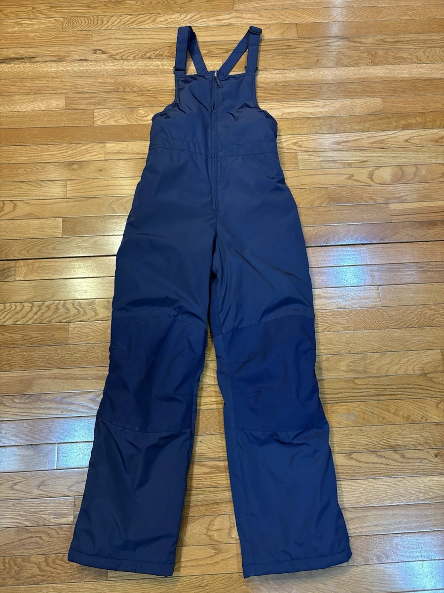 Lands End Squall Grow A Longs Youth Kid Sz 4 Black Bib Overall Ski Snow Pants