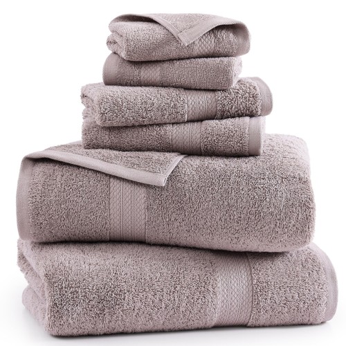 Bath Towels for Bathroom Set - 100% Cotton Towels Set, 6 Pc Absorbent Towel S... - Picture 2 of 9