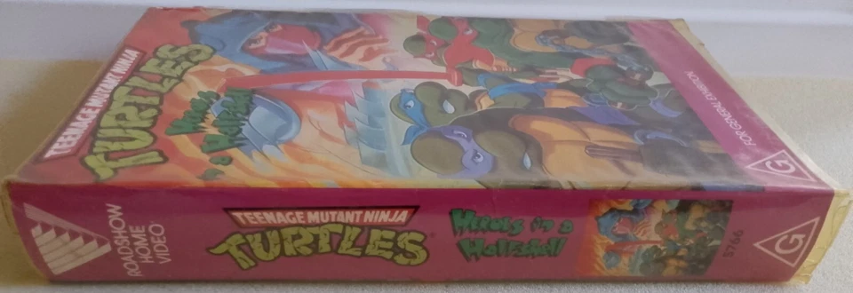 Teenage Mutant Ninja Turtles VHS Heroes in a Half shell Clamshell 1988 animated - image 3 of 4