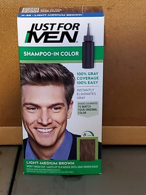 Just For Men Shampoo-In Hair Color  Light Medium Brown H-30