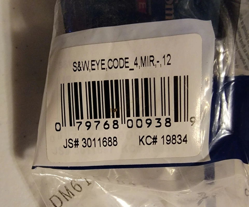 LOTE 8 gafas de seguridad Jackson Safety Smith & Wesson Code 4 marco negro espejado Foto 2 de 2
