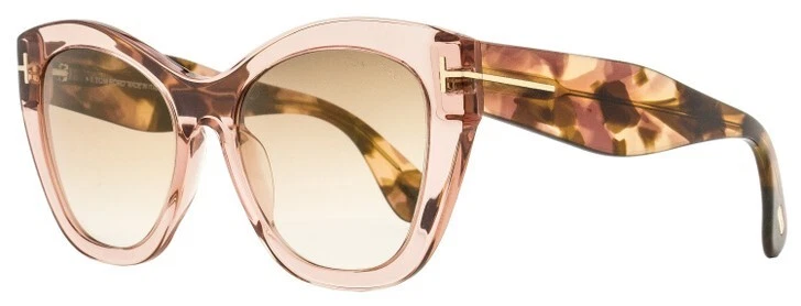 Tom Ford Cara TF940 72G Clear Pink Cat Eye Sunglasses Plastic Frame 56-20-140 - Image 2 of 2