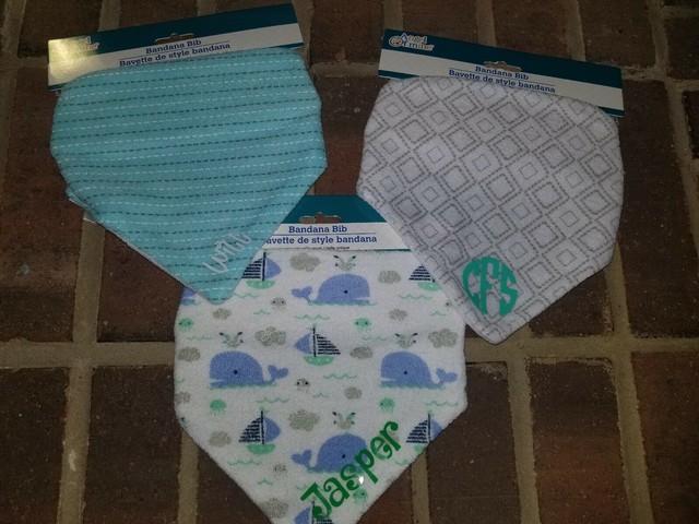 personalized bandana bibs