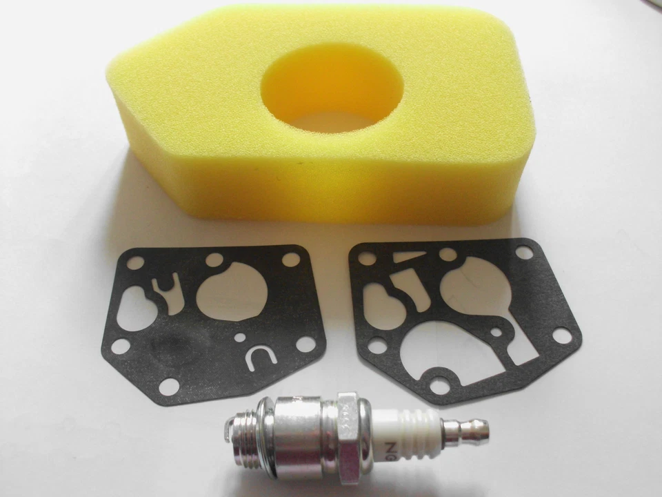 Mountfield HP180 SP180 Lawnmower Tune up Kit, Diaphragm, Air Filter, Spark Plug