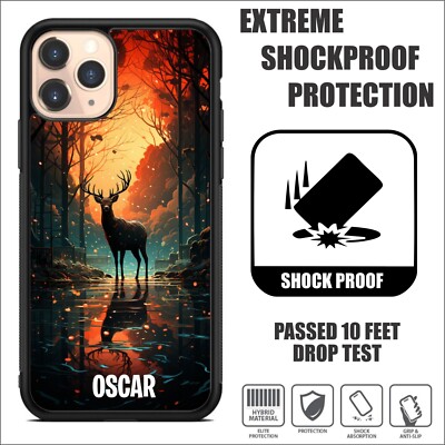 Personalisieren Handy Hülle Stoßfest Cover für iPhone Galaxy Huawei Honor Moto #98