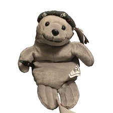 1998 Coca-Cola SEAL Bean Bag Plush in Holiday Cap 0164