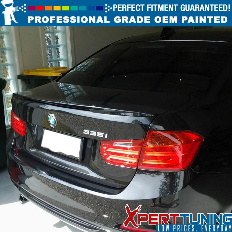 Fits 12-18 BMW F30 Sedan Performance Rear Trunk Spoiler ABS - Painted Color Foto 3 de 4