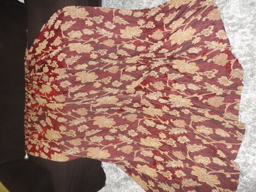 CORONA CURTAIN BOHEMIAN BOHO MAROON FLORAL JACQUARD (2) CURTAINS PANELS 50X83 - 第 12/12 張圖片