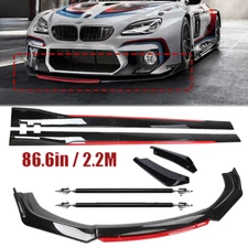 Front Bumper Lip Spoiler Splitter Body Side Skirt Gloss For E90 E92 E93 328i