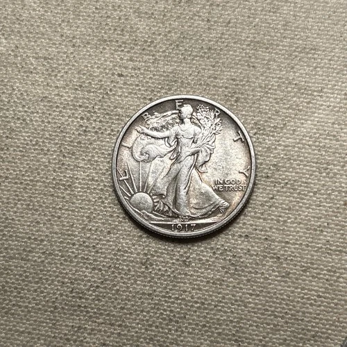 1917-P Walking Liberty Half Dollar 50c AU/UNC ZM