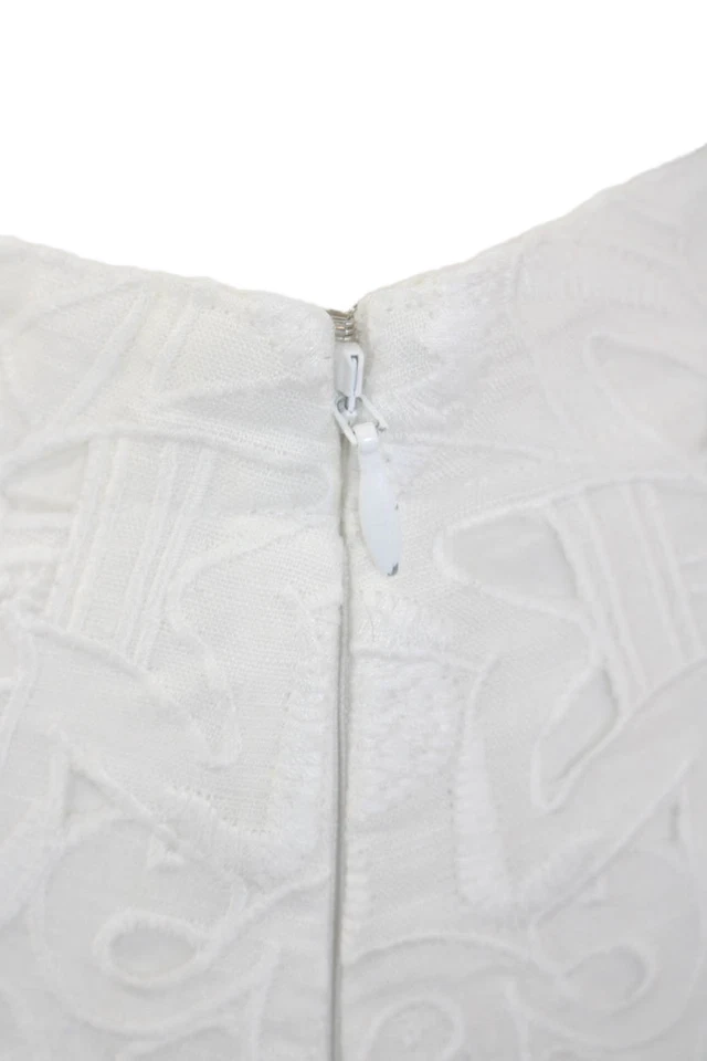 Pantalones cortos informales de verano Theory para mujer de lino con cremallera blancos lisos talla 00 Foto 4 de 4