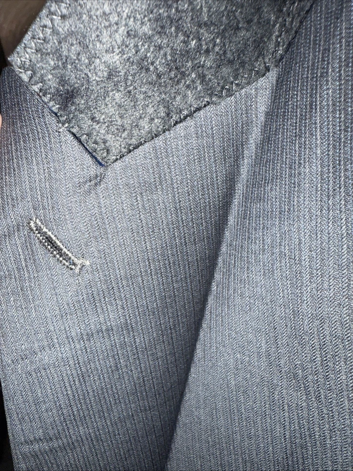 VERSACE COLLECTION Gray Wool Slim Blazer and Pant  (Pants are 52) - Image 3 of 4