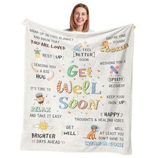 Get Well Gifts For Women/Men After Surgery Get Well-Pale Yellow 60x50inches