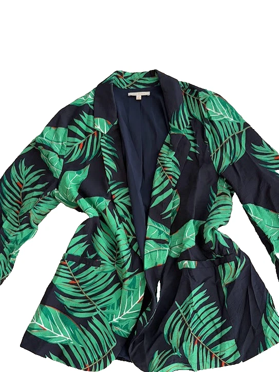 2 chaquetas blazer florales informales usar para trabajar talla M Los cielos son azules/Cynthia Rowley Foto 2 de 4