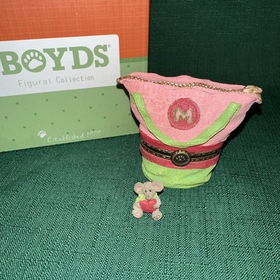 Boyds Bears Momma's Got-It-All Tote W/Mabel McNibble Treasure Box NIB Special Ed