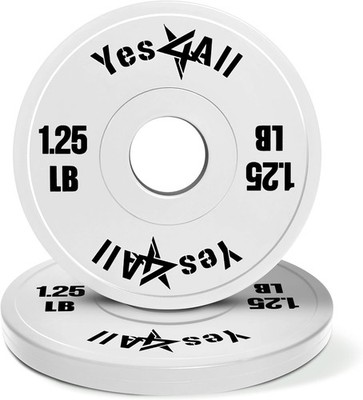 Yes4All Fractional Weight Plates Set, Available In Steel And Rubber, Set of 2/
