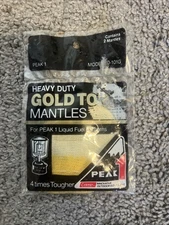 New Coleman Peak 1 Heavy Duty Gold Top Lantern Mantles Model 20-101G Two-Pack