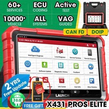 2026 Launch X431 Pro Elite V Pro5 Obd2 Scanner Car Diagnostic Tool Key Coding