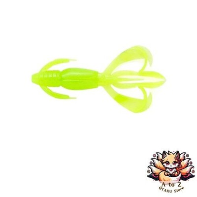 NEW Keitech Crazy Flapper 2.8 inch #026 Clear Chartreuse Glow