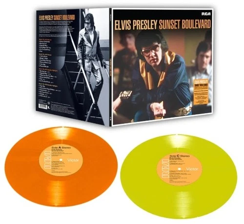 Elvis Presley "Graceland Exclusive" 2 LP "Sunset Blvd" Lemon/Orange Vinyl SEALED