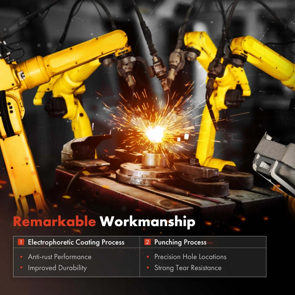 2x Protector antipolvo de freno delantero izquierdo y derecho negro para Honda CR-V 2017-2024 SUV Foto 4 de 4