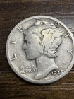1929 Mercury Dime - Actual Silver Coin Shown Fine  Shape Same Day Shipping