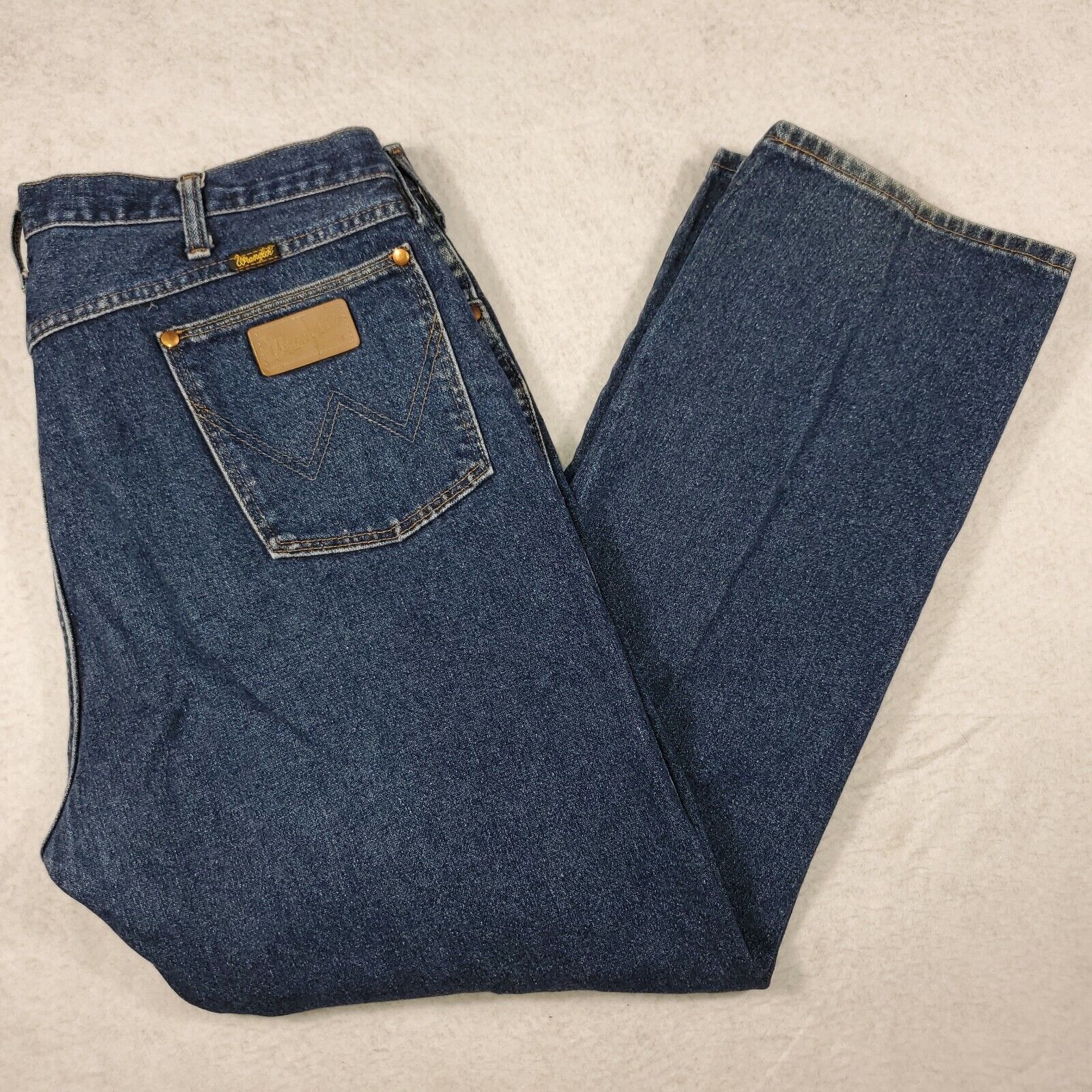 Cowboy Cut Wrangler Big &amp; Tall Men&#039;s Size 42x30 Dark Stone Jeans 13MWZDD | eBay