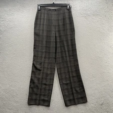 Giorgio Armani Houndstooth Plaid Brown and Beige Pants Women's Waist Size 28