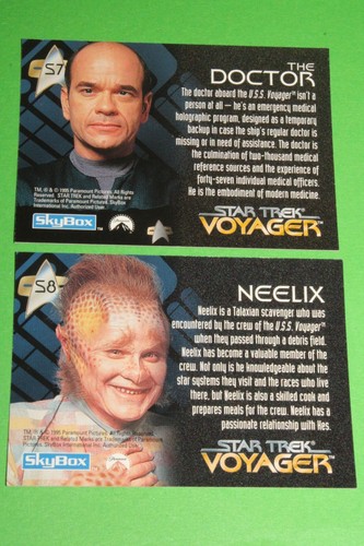 1995 STAR TREK VOYAGER SEASON 1 SERIES 1 SPECTRA FOIL CREW INSERT CARD SET S1-S9 - Picture 15 of 16