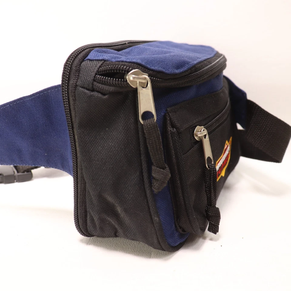 Trail Maker Riñonera Unisex Negro Azul Nylon Cartera Bolsa Correa Ajustable Foto 3 de 4