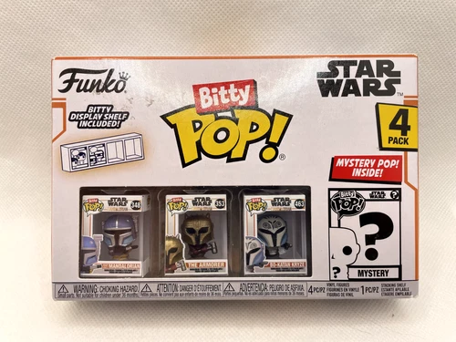 Funko Bitty Pop! Star Wars The Mandalorian 4 pack  NEW / Mystery Pop