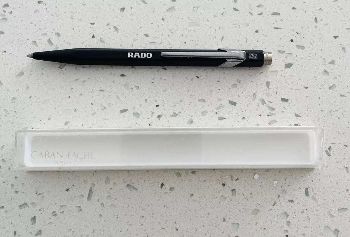 CARAN d ASH for RADO Watch Co. Black Metal Ballpoint Pen Swiss