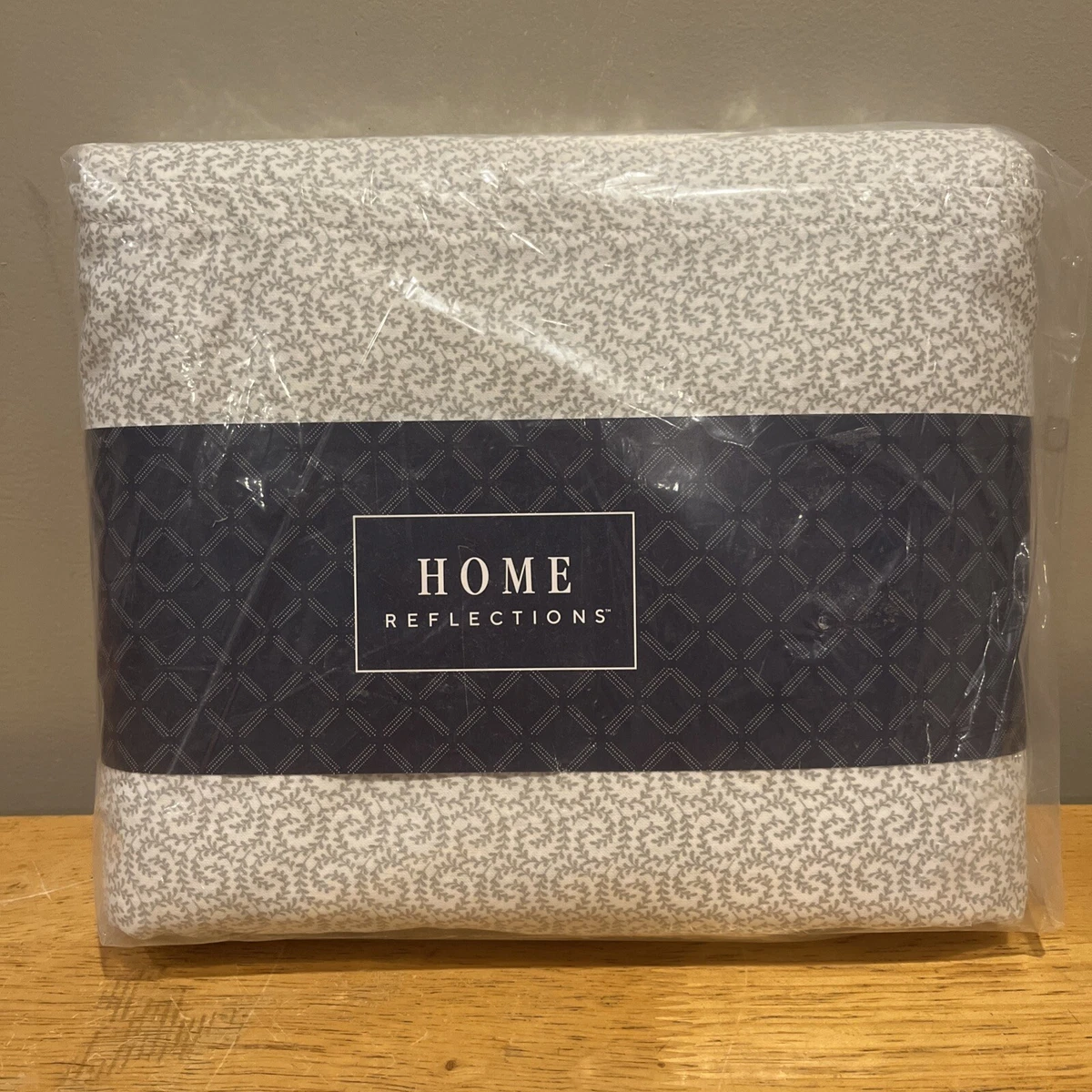 Juego De Sábanas De Lujo Home Reflections Talla Queen | 52% Algodón 48% Poliéster | Color Marfil | Nuevo Con Etiquetas