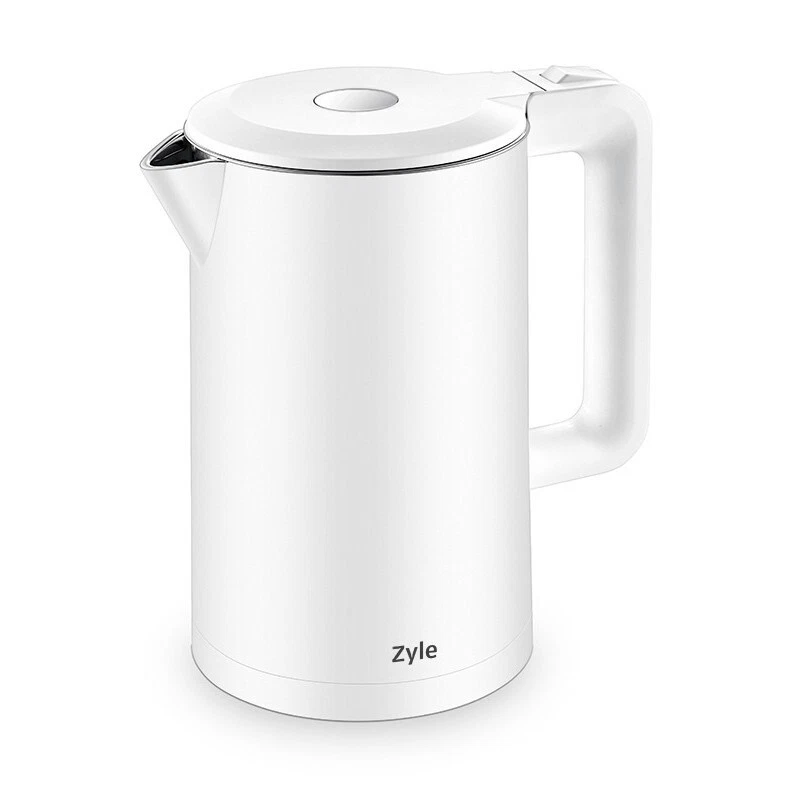 Zyle ZY280WK White 1800-Watts 1.7 L Signal Light Stainless Steel Electric Kettle