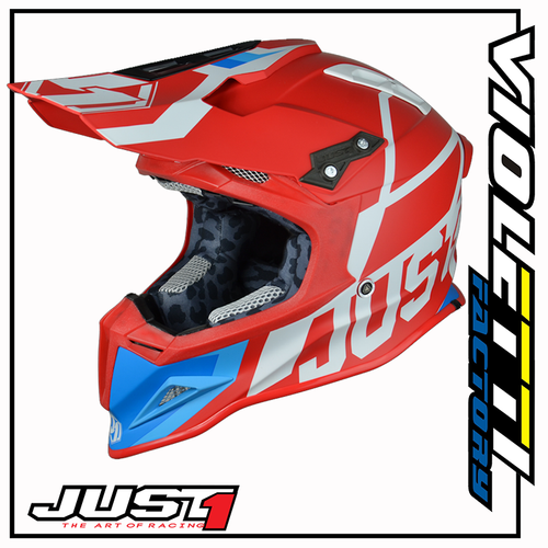 J12 UNIT RED - WHITE CASCO JUST 1 ROSSO BIANCO BETA CROSS ENDURO | eBay