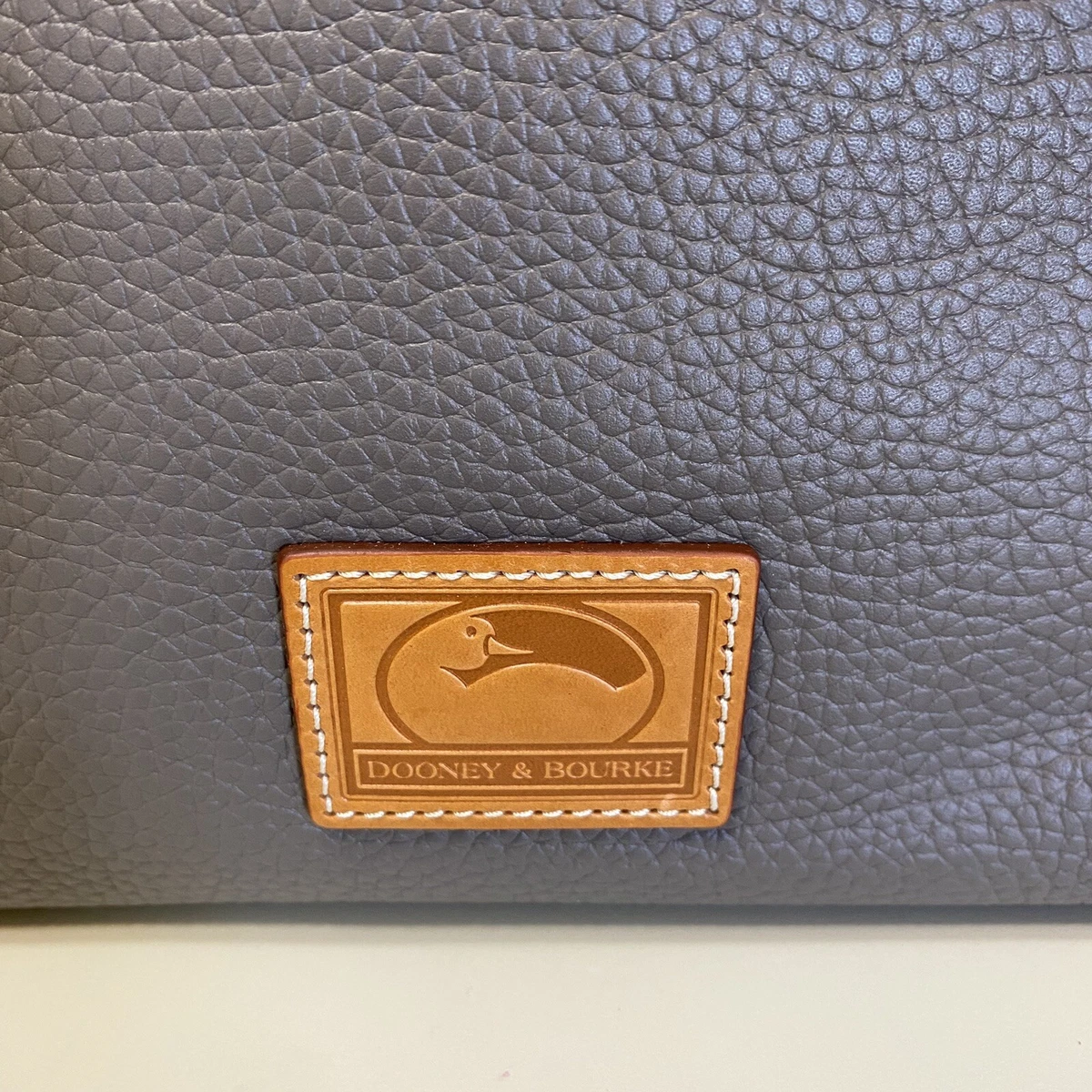 Dooney Bourke Small Hanna Shoulder Bag Pebble Leather TAUPE New