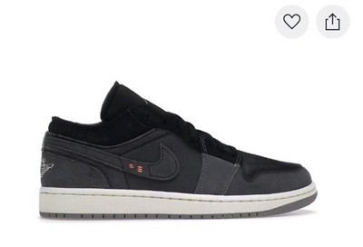 Nike Air Jordan 1 Low Craft Inside Out DN1635 001 Shoe Runner Low Cut