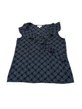 Loft Red, White And Blue Blouse Small