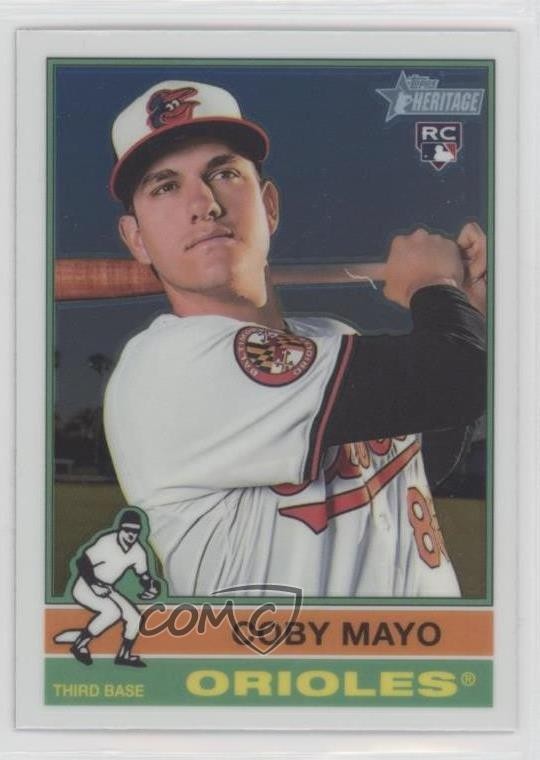 2025 Topps Heritage Chrome Coby Mayo #340 1iu8