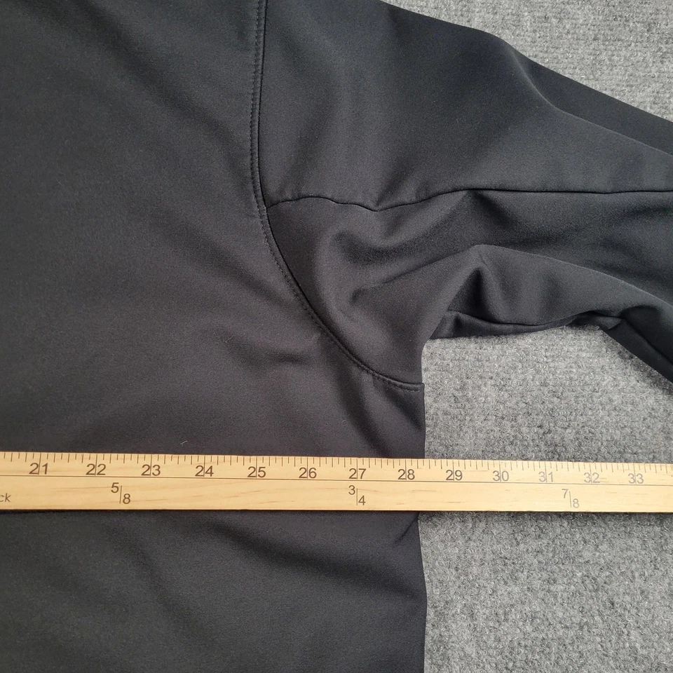 Chaqueta Columbia Para Hombre 3XL Alta Negra Softshell Con Capucha Forrada de Vellón Exterior Foto 4 de 4